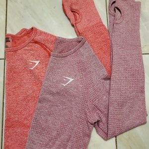 Gymshark vital seamless long sleeve crop tops